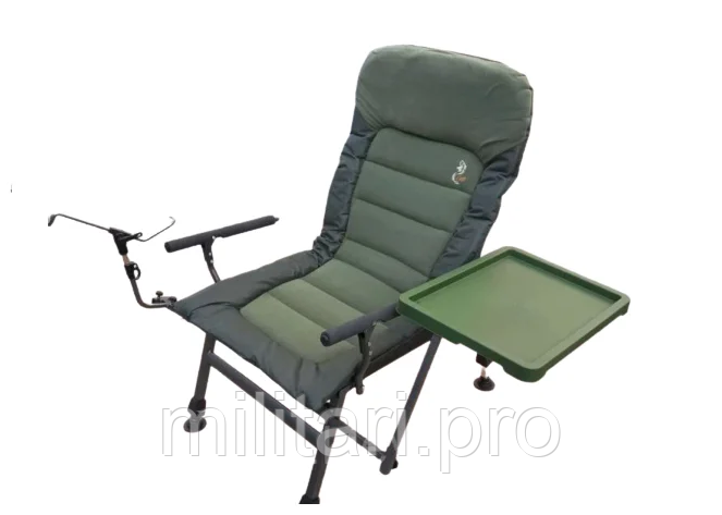 Купити - Коропове крісло зі столиком і підставкою для спінінга.Carp Elektrostatyk FK6 ST/P. Оригінал. До 150 кг.